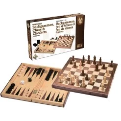 Gladius Ens. 3 En 1 Échecs, Backgammon Et Dames