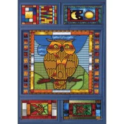 Jacarou Puzzles Hibou En Vitrail