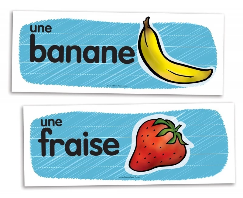 Passe-Temps Vocabulaire Mural Des Fruits Et Légumes 3 Passe-Temps Vocabulaire Mural Des Fruits Et Légumes – Image 3