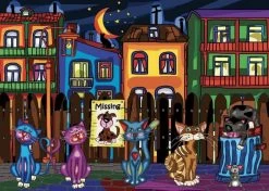 Peinture Aux Diamants - Chats De Ruelle (Ronds)