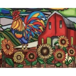 Peinture Aux Diamants - Coq (Ronds)