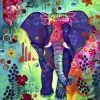 Peinture Aux Diamants - L'Éléphant De La Joie (Carrés)