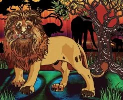 Peinture Aux Diamants - Lion (Ronds)