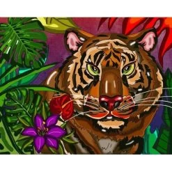 Peinture Aux Diamants - Tigre (Ronds)
