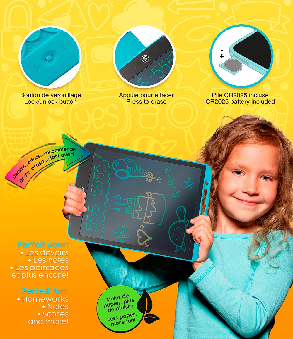 Tablette Effaçable - Colour Doodle 2 Tablette Effaçable - Colour Doodle – Image 2